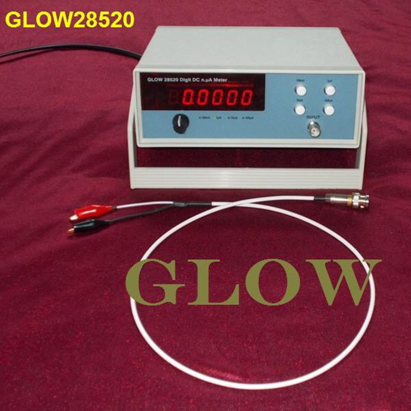 GLOW28520台式四位半电流信号测试数字皮安表、纳安表、微安表